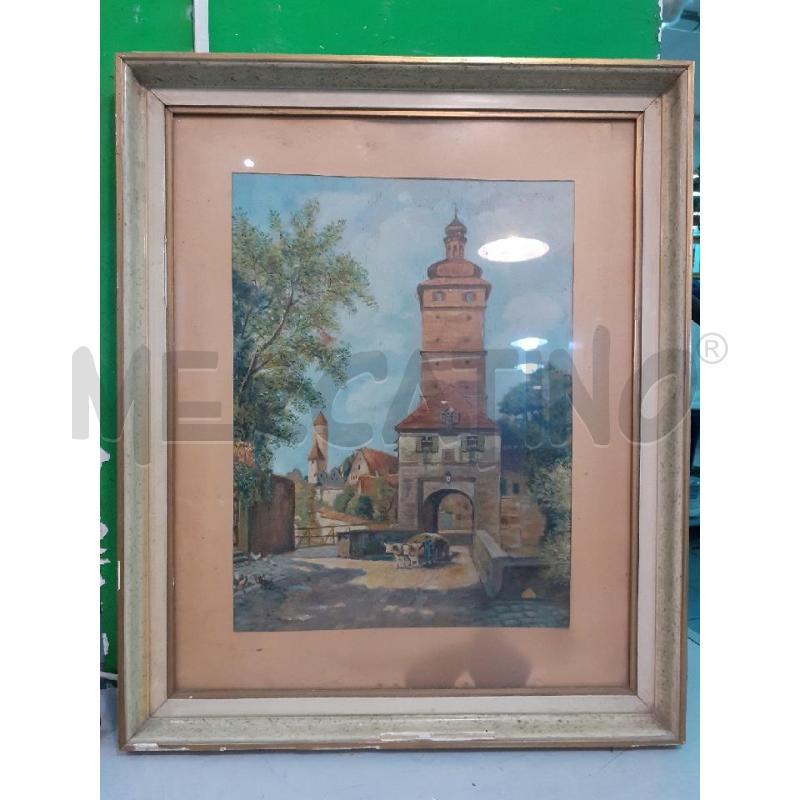 QUADRO UOMO CON BUOI E CARRO  | Mercatino dell'Usato Roma monteverde 1