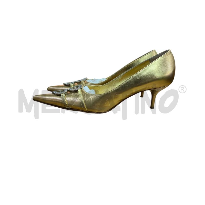 SCARPE DONNA 33 GAI MATTIOLO DORATE STRASS | Mercatino dell'Usato Roma monteverde 2