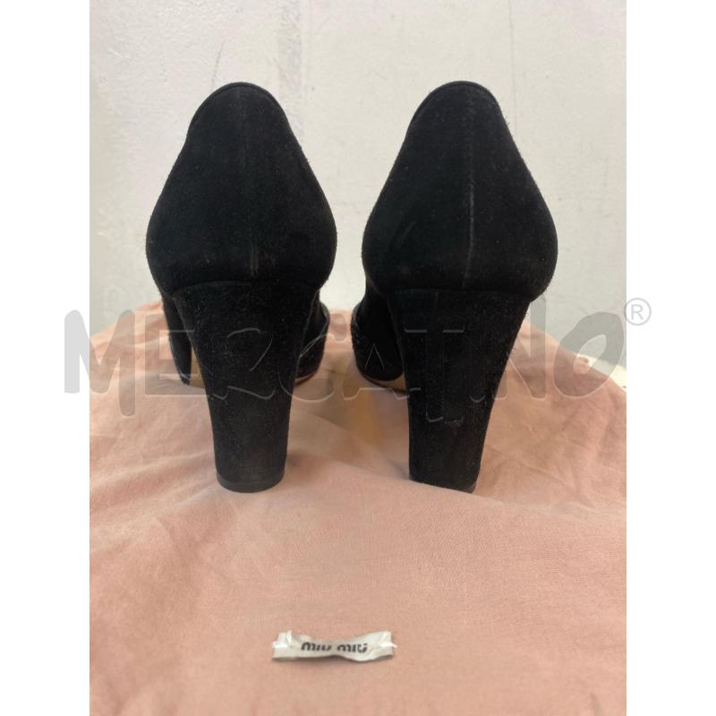 SCARPE DONNA MIU MIU NERE STRASS | Mercatino dell'Usato Roma monteverde 3