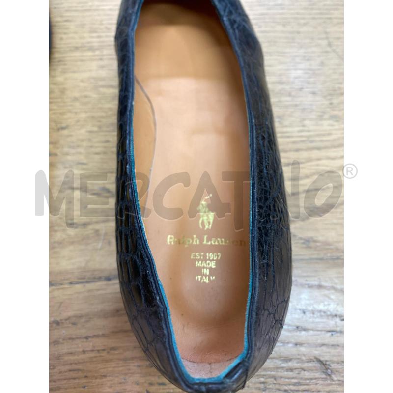 SCARPE DONNA RALPH LAUREN NERO  | Mercatino dell'Usato Roma monteverde 4