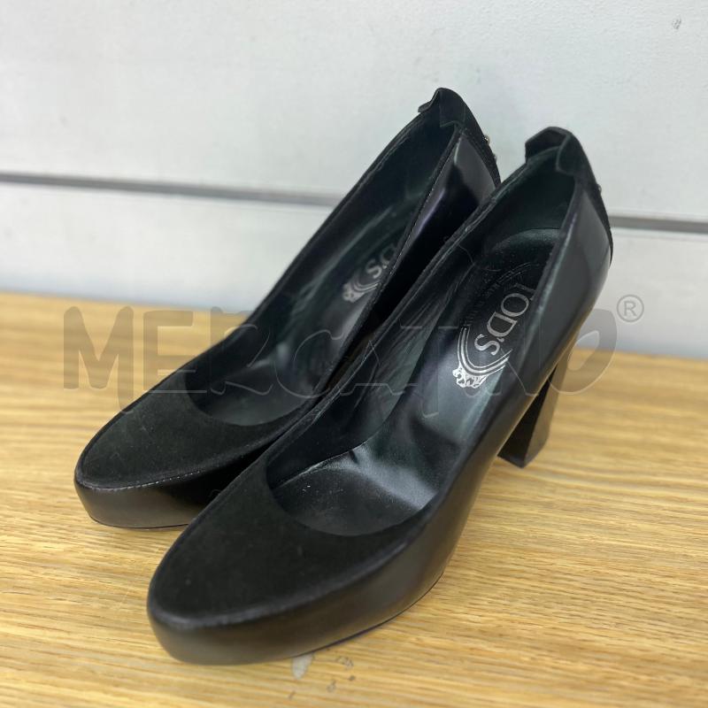 SCARPE DONNA TOD'S 27 NERE TACCO | Mercatino dell'Usato Roma monteverde 1