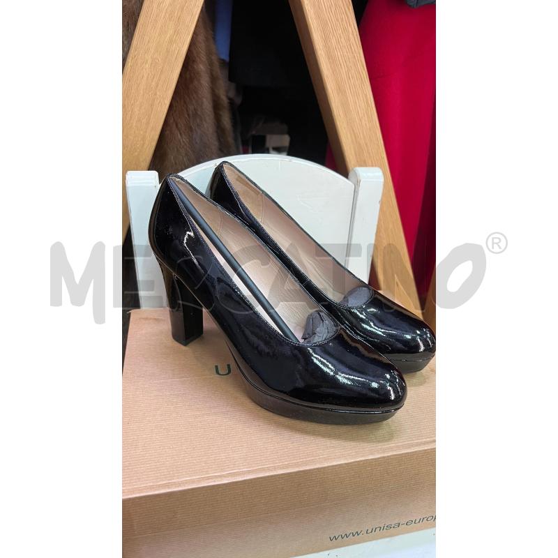 SCARPE DONNA UNISA VERNICE NERO | Mercatino dell'Usato Roma monteverde 3