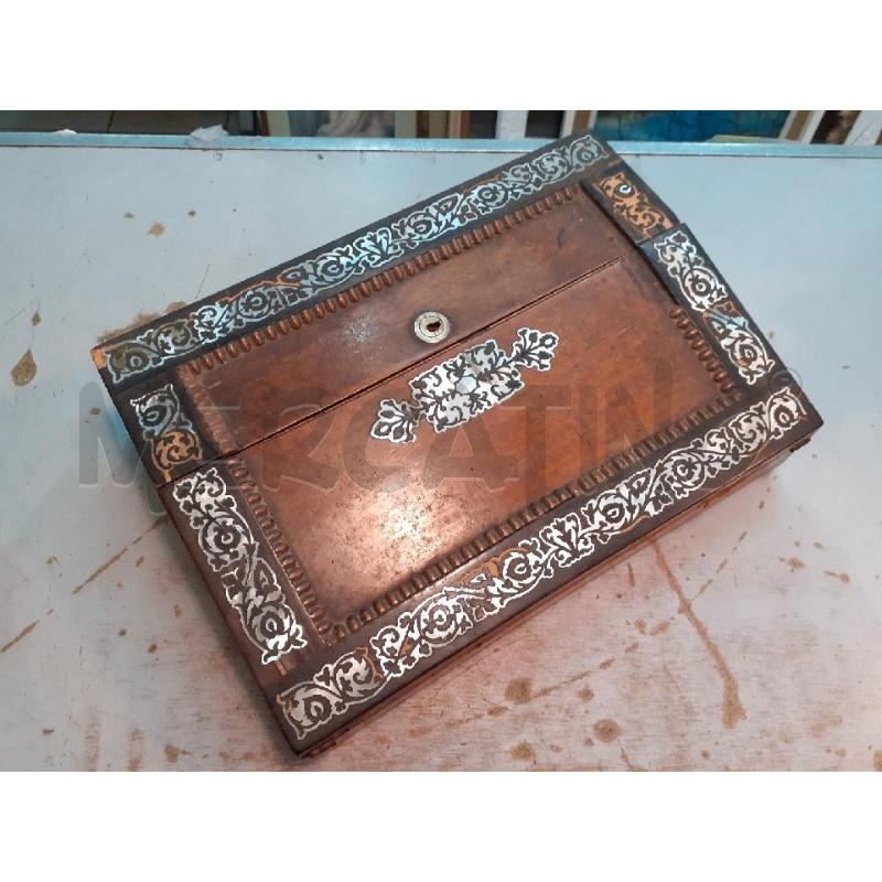 SCRITTOIO PORTATILE PORTALETTERE LEGNO | Mercatino dell'Usato Roma monteverde 1