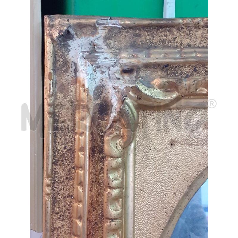 SPECCHIO DORATO DA RESTAURARE XIX SECOLO STEMMA LEONE  | Mercatino dell'Usato Roma monteverde 2
