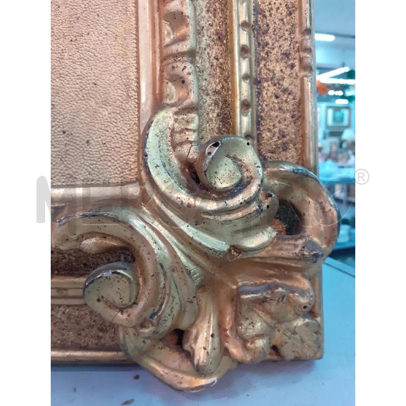 SPECCHIO DORATO DA RESTAURARE XIX SECOLO STEMMA LEONE  | Mercatino dell'Usato Roma monteverde 4
