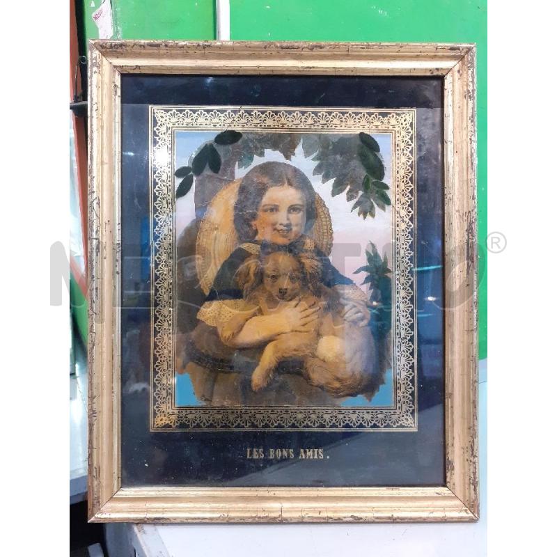 STAMPA SU VETRO ROTTO CORNICE DORATA | Mercatino dell'Usato Roma monteverde 1
