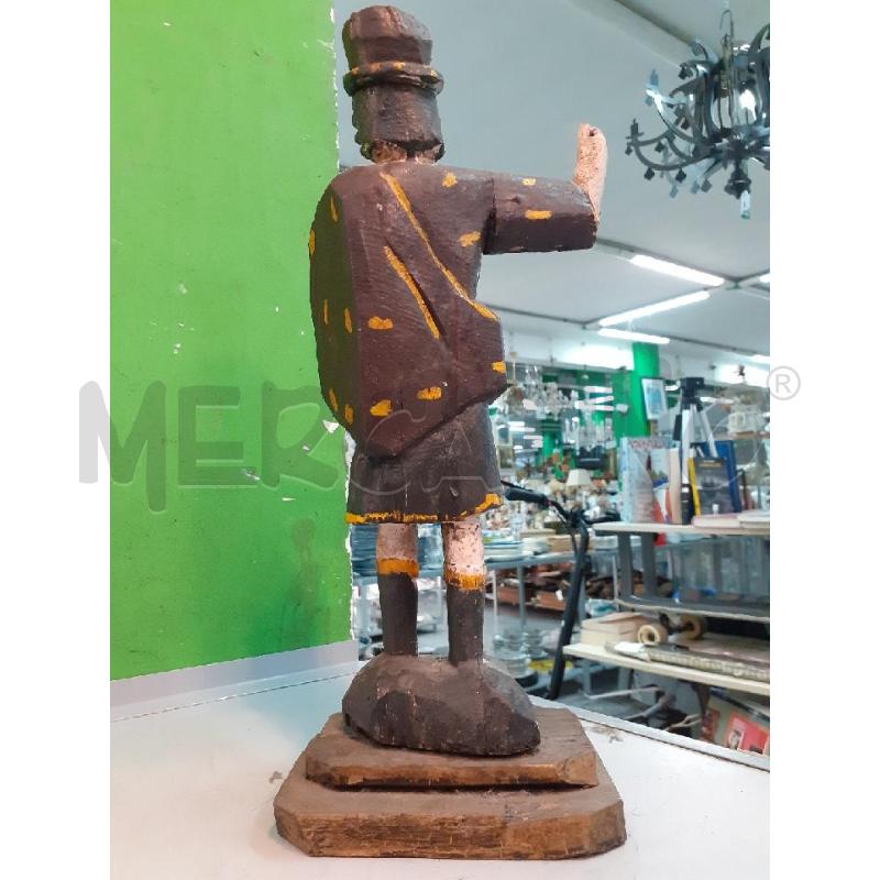 STATUA CAVALIERE LEGNO | Mercatino dell'Usato Roma monteverde 5