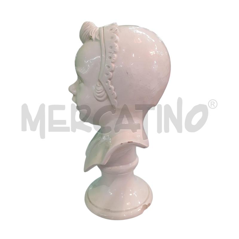 STATUA TESTA BIMBOPORCELLANA BIANCA SPIZZATURE | Mercatino dell'Usato Roma monteverde 2