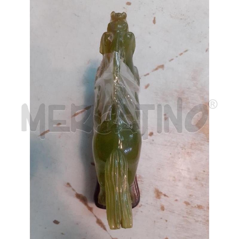 STATUETTA CAVALLO GIADA | Mercatino dell'Usato Roma monteverde 3