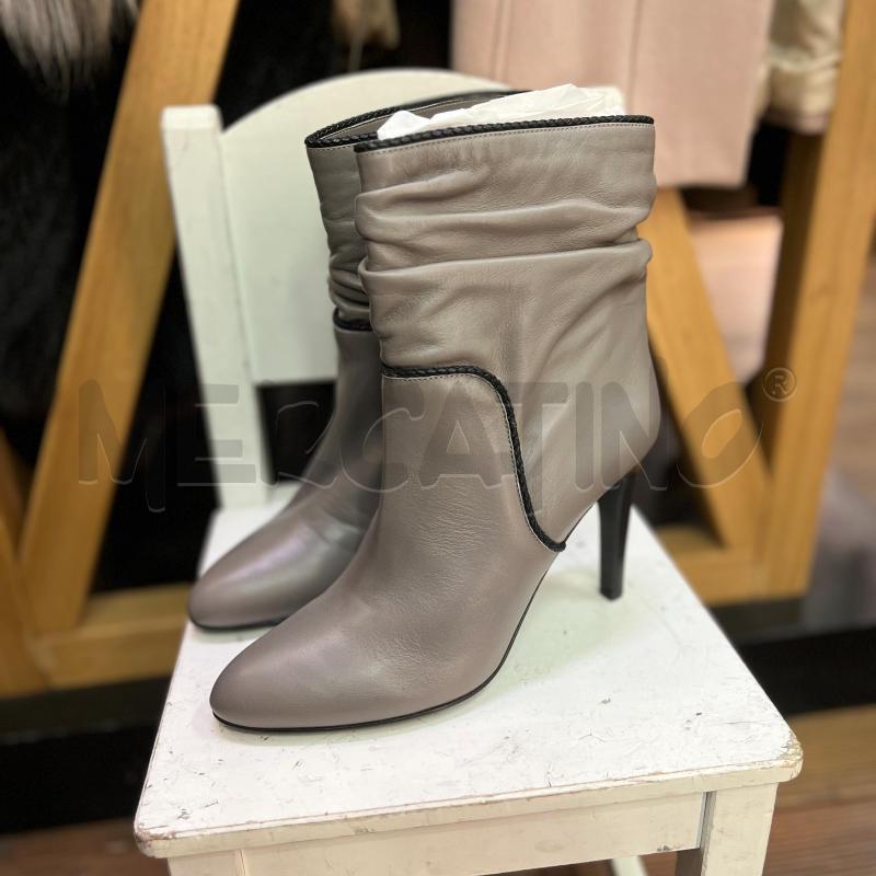 STIVALETTI DONNA FURLA PELLE GRI  | Mercatino dell'Usato Roma monteverde 1