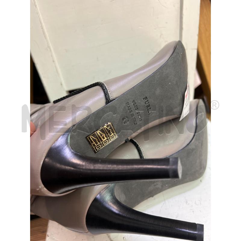 STIVALETTI DONNA FURLA PELLE GRI  | Mercatino dell'Usato Roma monteverde 4