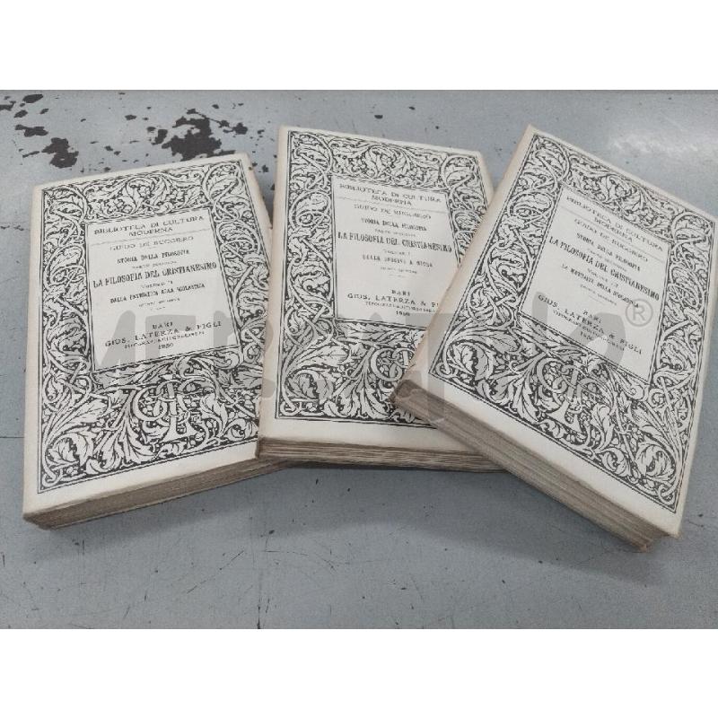 STORIA DELLA FILOSOFIA LATERZA 3VOL | Mercatino dell'Usato Roma monteverde 1