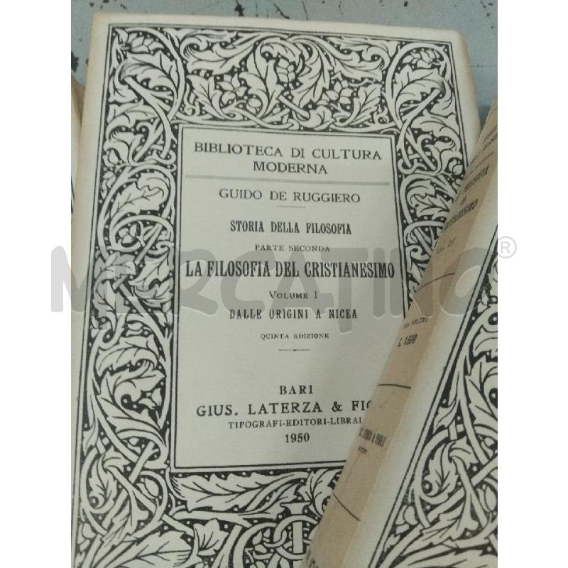 STORIA DELLA FILOSOFIA LATERZA 3VOL | Mercatino dell'Usato Roma monteverde 3