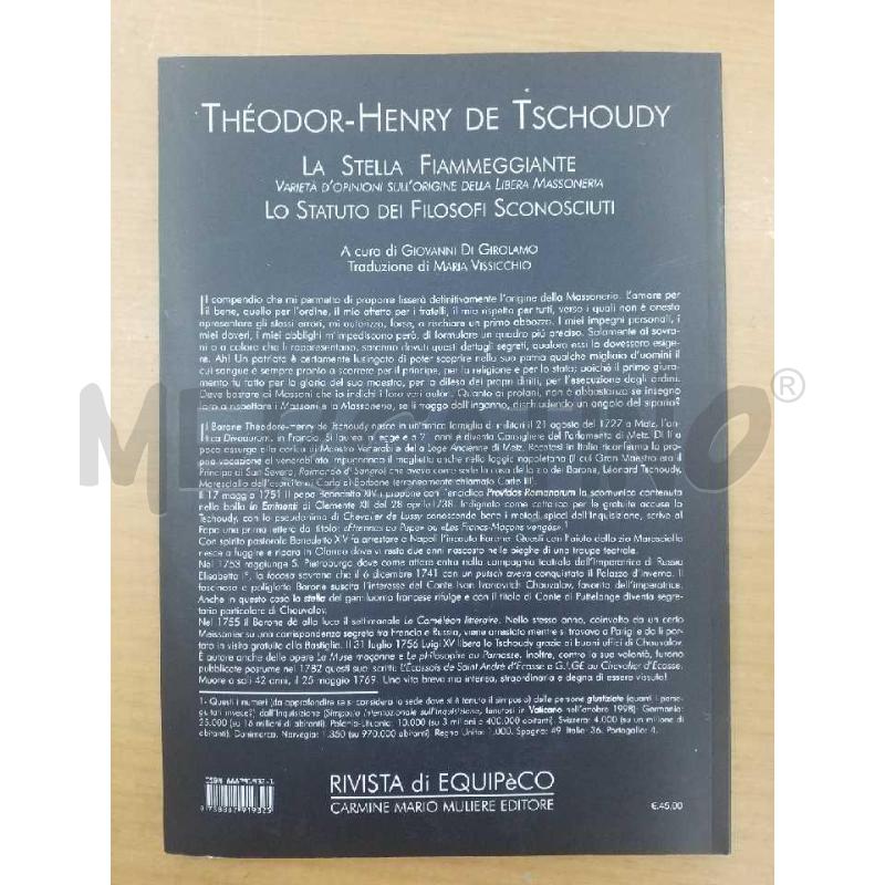 THEODOR-HENRY DE TSCHOUDY LO STATUTO DEI FILOSOFI SCONOSCIUTI | Mercatino dell'Usato Roma monteverde 2