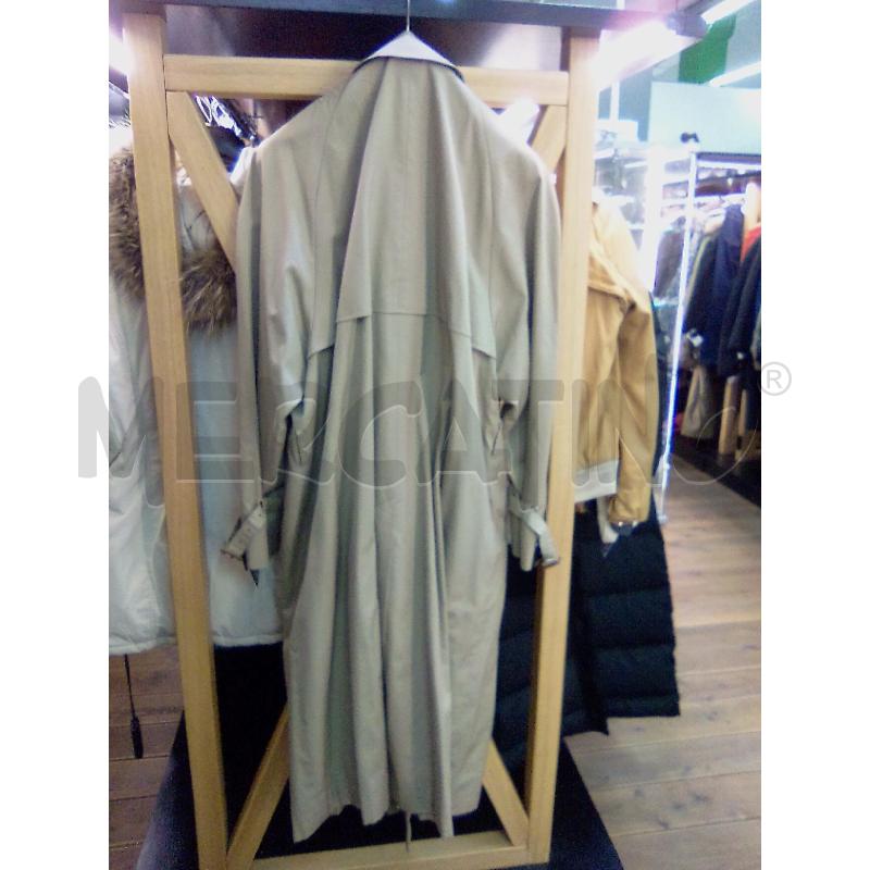 Trench uomo aquascutum beige lungo cint