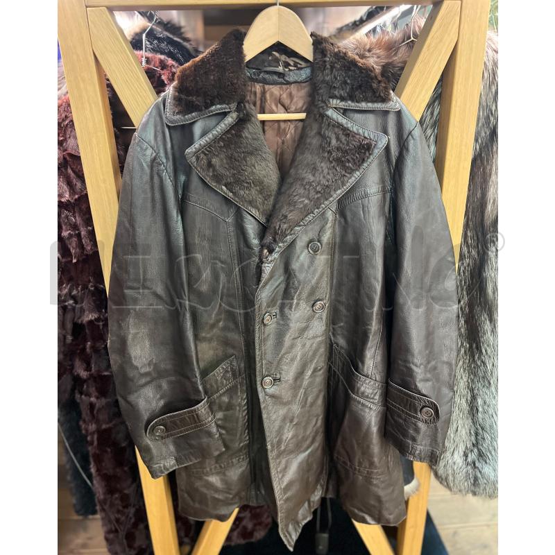 TRENCH UOMO ORIGINAL ENGLISH PELLE MARRONE 70'S | Mercatino dell'Usato Roma monteverde 1