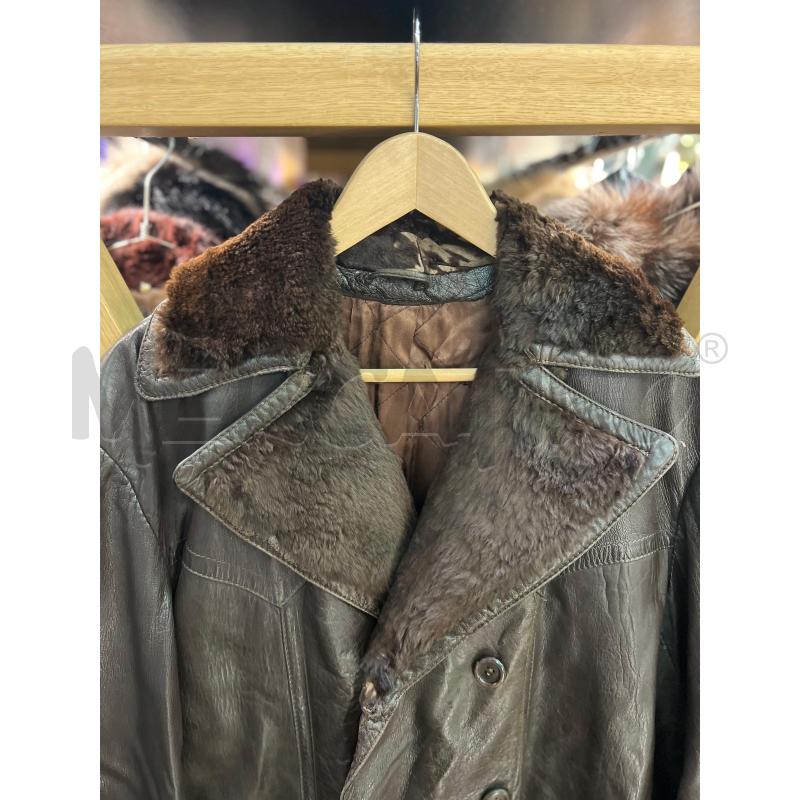 TRENCH UOMO ORIGINAL ENGLISH PELLE MARRONE 70'S | Mercatino dell'Usato Roma monteverde 2