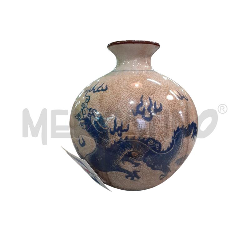 VASO BASSO CINESE DECO BLU | Mercatino dell'Usato Roma monteverde 2