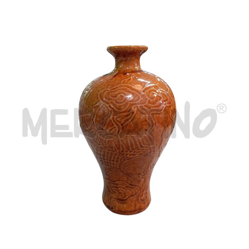 VASO CINESE MARRONE | Mercatino dell'Usato Roma monteverde 1