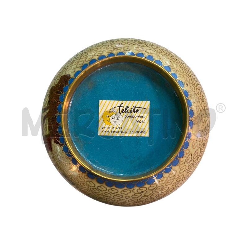 VASO METALLO FIORI ROSA  | Mercatino dell'Usato Roma monteverde 3