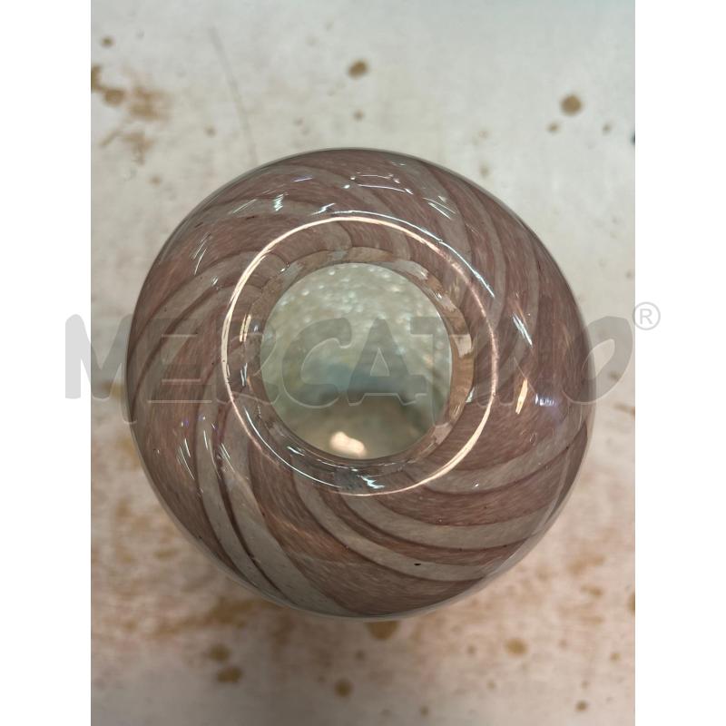 VASO VETRO CRAQUELE E VIOLA | Mercatino dell'Usato Roma monteverde 2