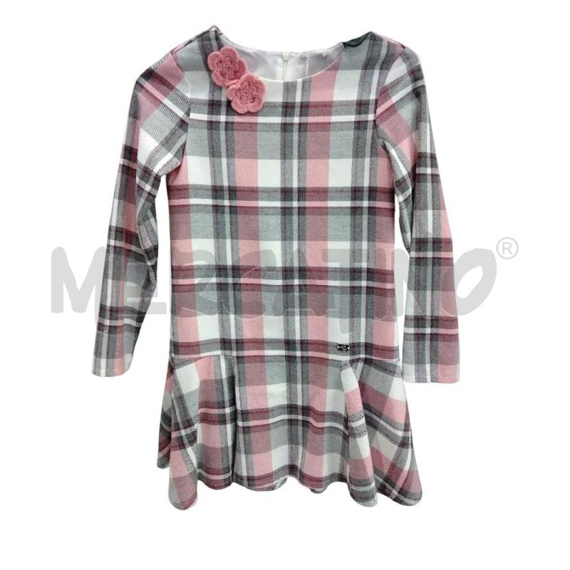 VESTITO BAMBINA IANA ROSA E GRIGIO  | Mercatino dell'Usato Roma monteverde 1