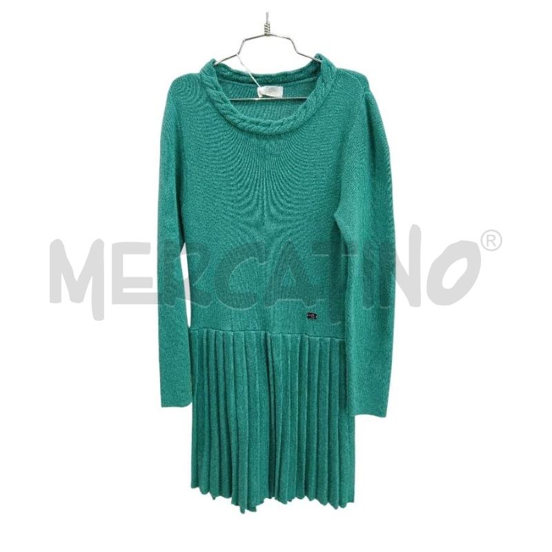 VESTITO BAMBINA IANA VERDE  | Mercatino dell'Usato Roma monteverde 1