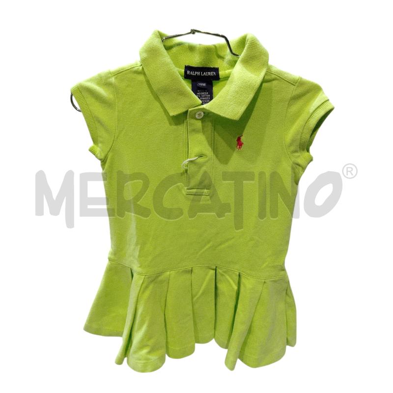 VESTITO BAMBINA RALPH LAUREN VERDE | Mercatino dell'Usato Roma monteverde 1