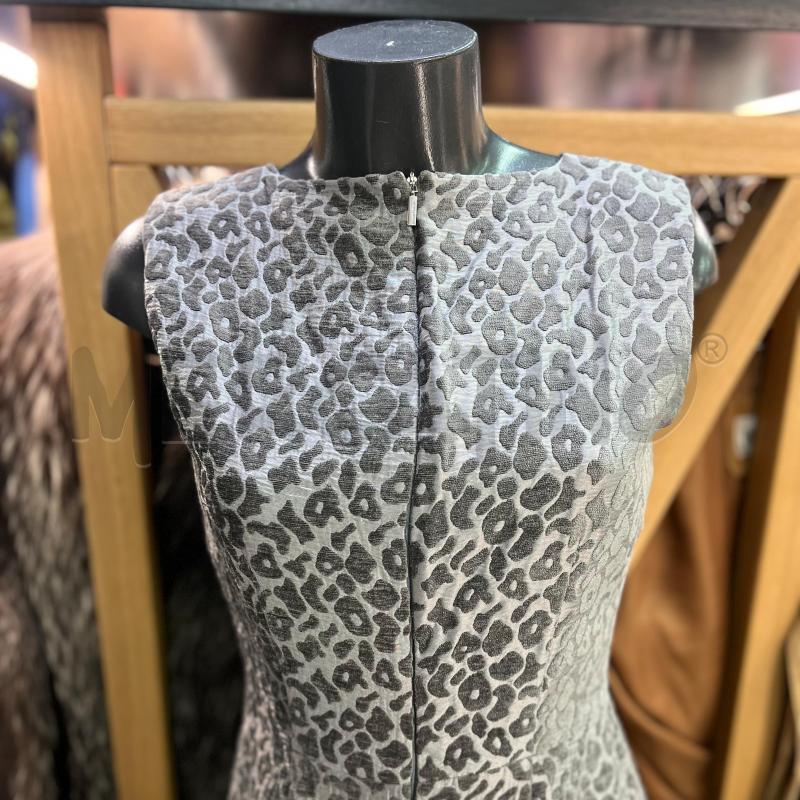 VESTITO DONNA CERRUTI GRIGIO LEOPARDATO | Mercatino dell'Usato Roma monteverde 2