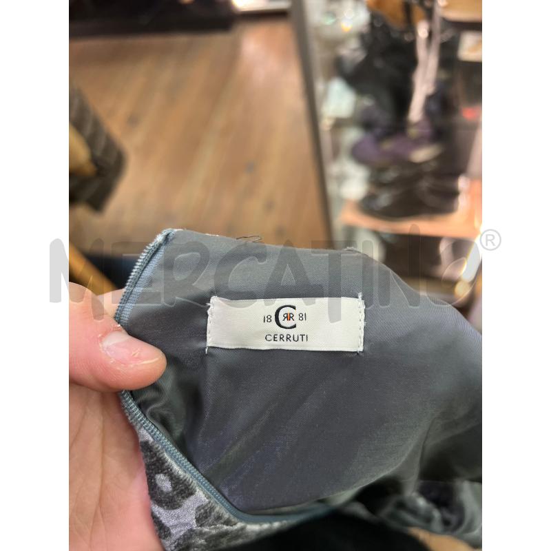 VESTITO DONNA CERRUTI GRIGIO LEOPARDATO | Mercatino dell'Usato Roma monteverde 4