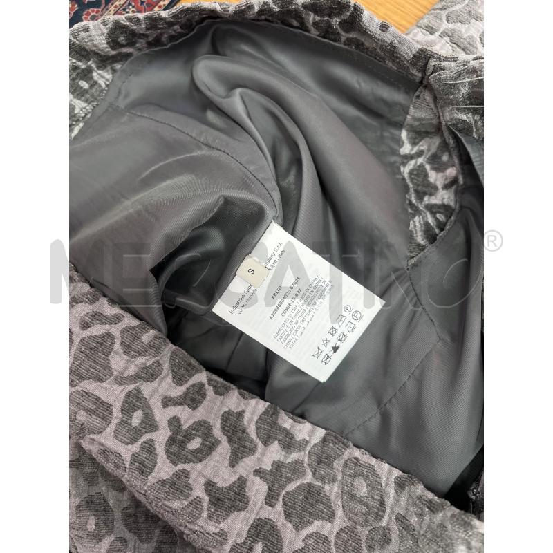 VESTITO DONNA CERRUTI GRIGIO LEOPARDATO | Mercatino dell'Usato Roma monteverde 5