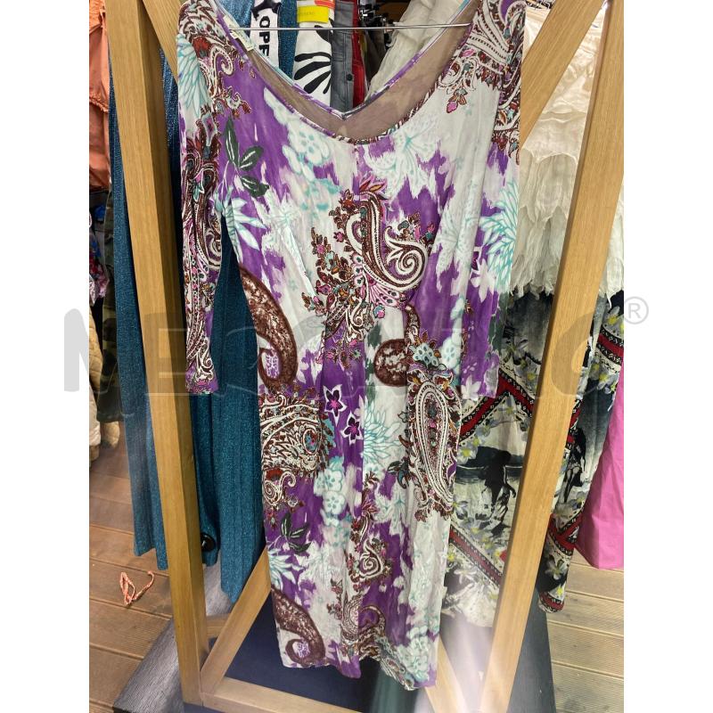VESTITO DONNA ETRO VIOLA  | Mercatino dell'Usato Roma monteverde 1