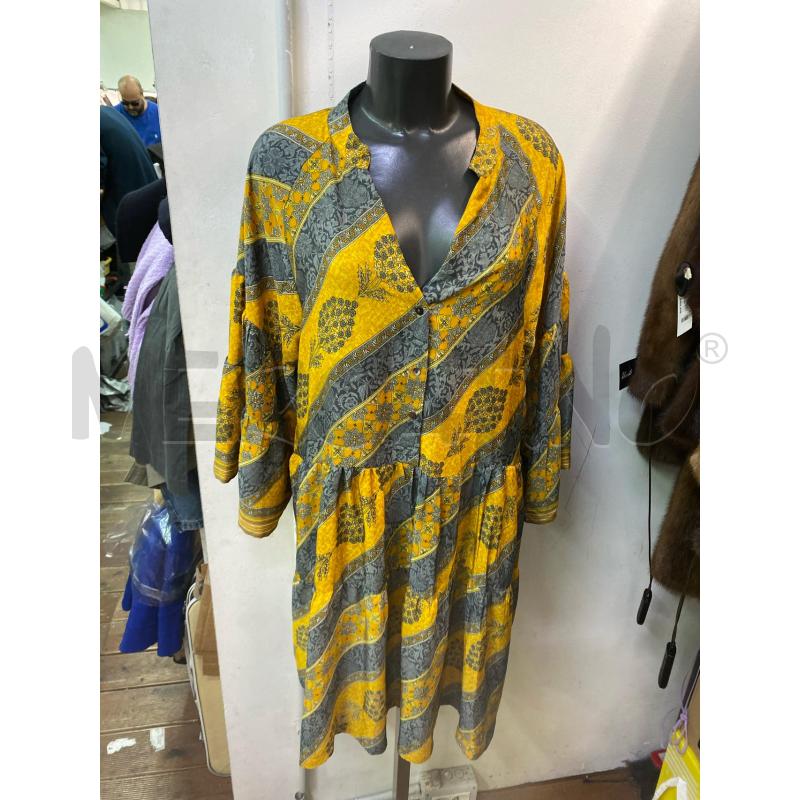 VESTITO DONNA SISSEL EDELBO GIALLO GRIGIO | Mercatino dell'Usato Roma monteverde 1