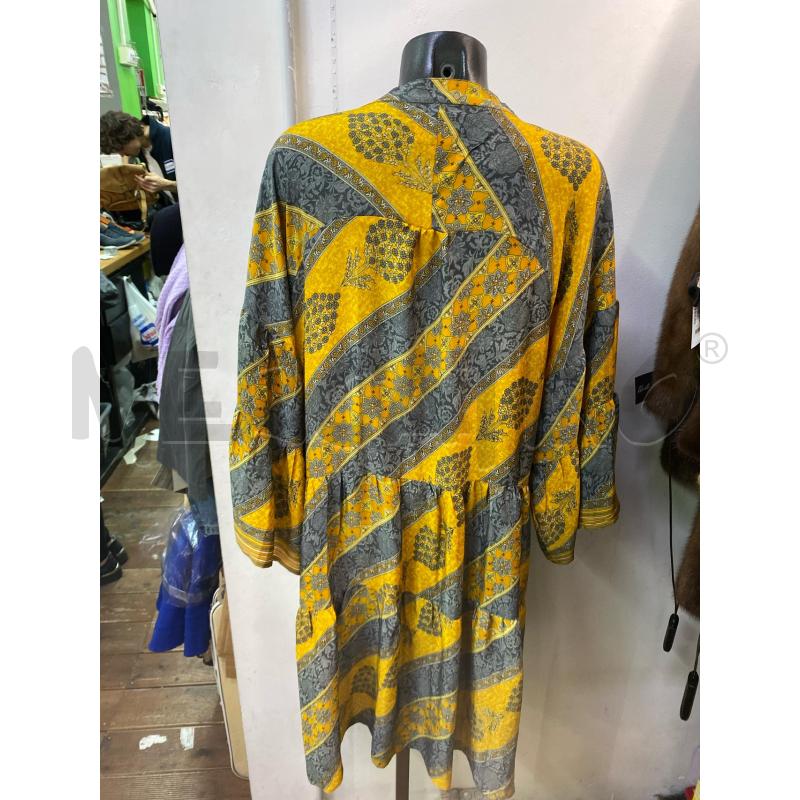 VESTITO DONNA SISSEL EDELBO GIALLO GRIGIO | Mercatino dell'Usato Roma monteverde 3
