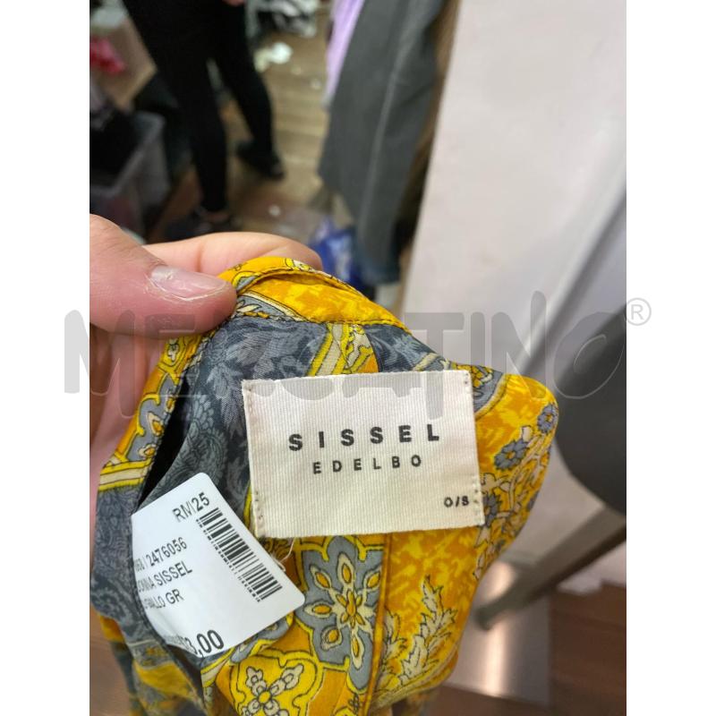VESTITO DONNA SISSEL EDELBO GIALLO GRIGIO | Mercatino dell'Usato Roma monteverde 4