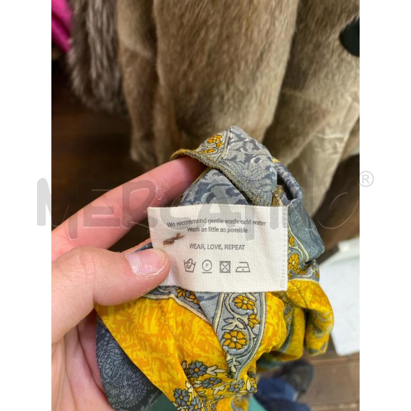 VESTITO DONNA SISSEL EDELBO GIALLO GRIGIO | Mercatino dell'Usato Roma monteverde 5