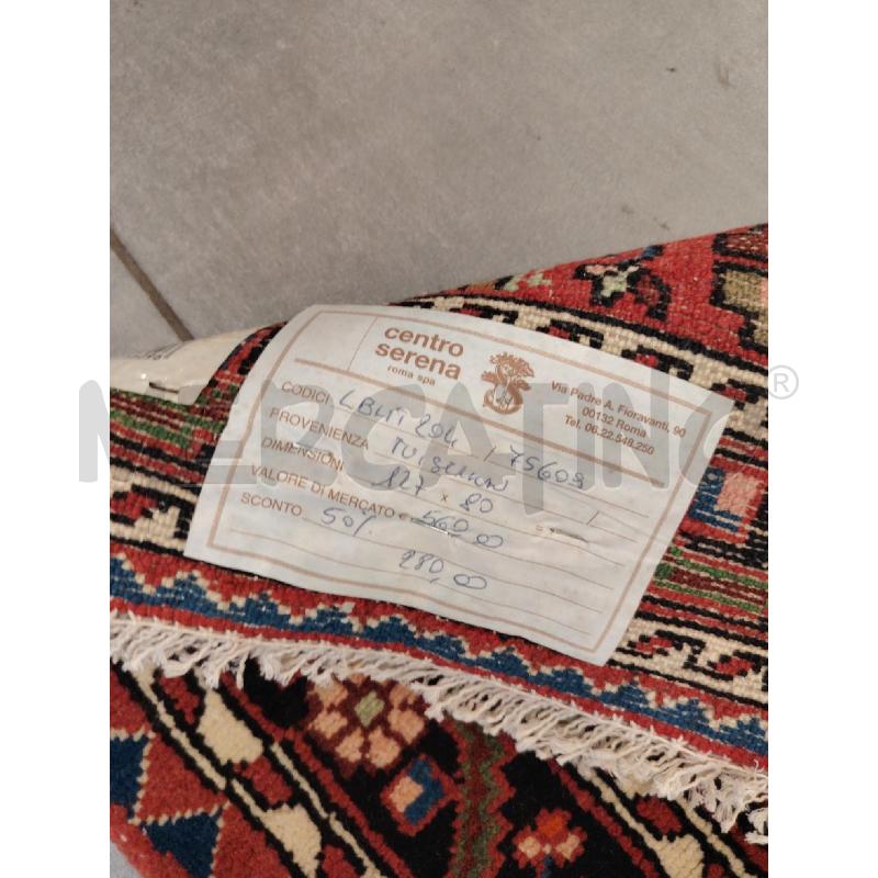 127X80 TAPPETO TUYSERKAN T/ROSSO/BLU | Mercatino dell'Usato Roma eur 3