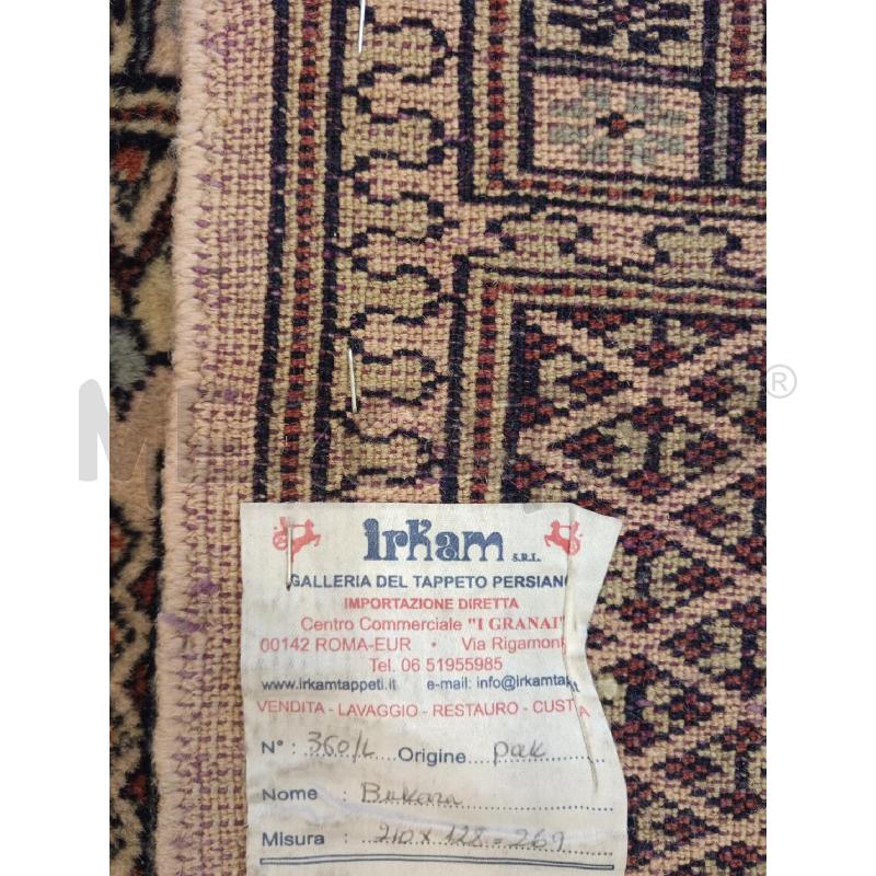 190X66 TAPPETO BOKHARA PAKISTANO CERT | Mercatino dell'Usato Roma eur 3