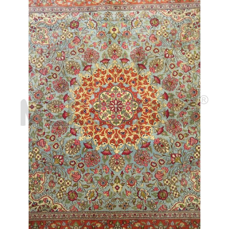 200X191 TAPPETO B/ROSSO T/CEL T/FLOREALE  | Mercatino dell'Usato Roma eur 2