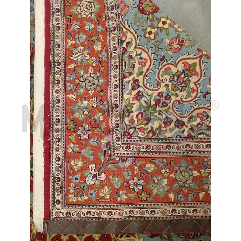 200X191 TAPPETO B/ROSSO T/CEL T/FLOREALE  | Mercatino dell'Usato Roma eur 4