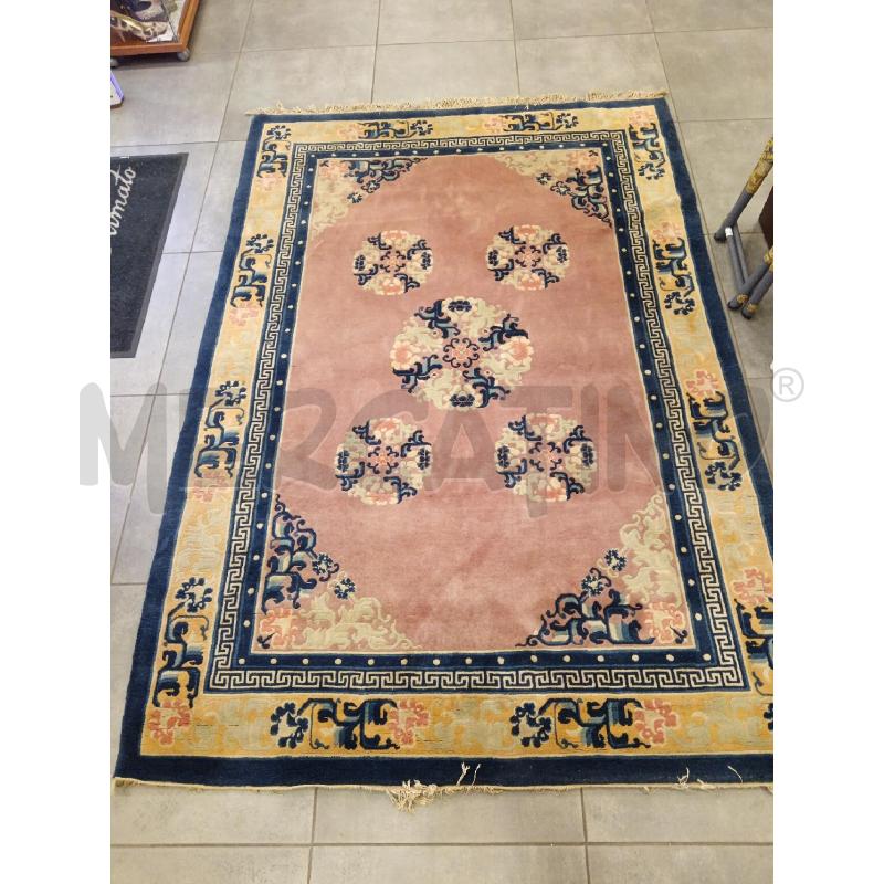 244X168 TAPPETO PECHINO FONDO ROSA  | Mercatino dell'Usato Roma eur 1