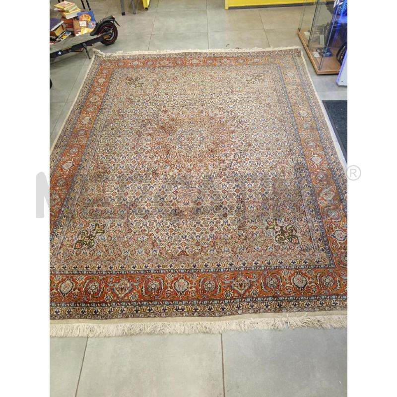 253X201 TAPPETO B/BEIGE T/ROSA CEL BLU FIORI  | Mercatino dell'Usato Roma eur 1