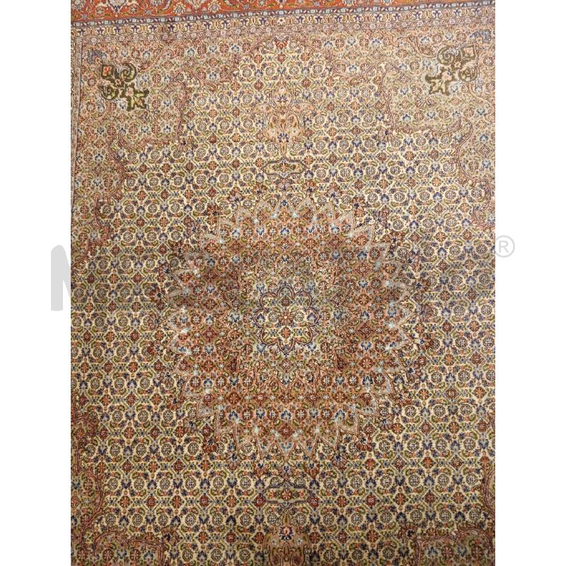 253X201 TAPPETO B/BEIGE T/ROSA CEL BLU FIORI  | Mercatino dell'Usato Roma eur 2