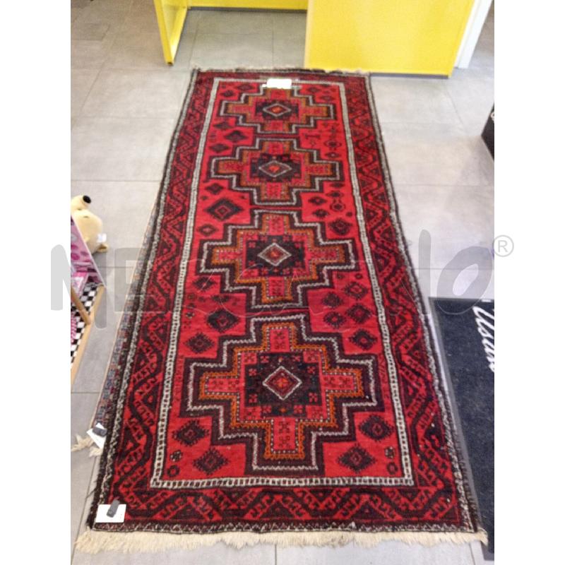 292X124 TAPPETO GUIDA ROSSA NERO OMINI | Mercatino dell'Usato Roma eur 1