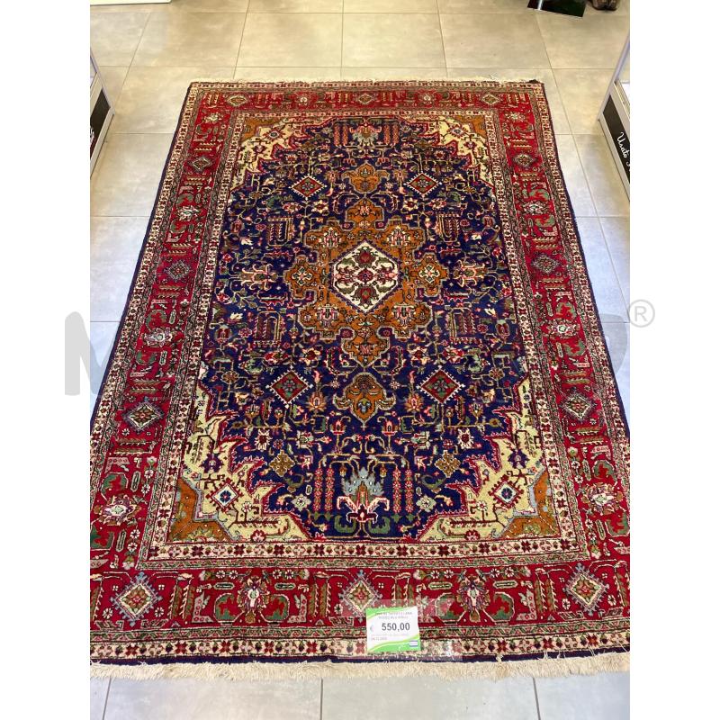295X195 TAPPETO LANA ROSSO BLU B/BLU | Mercatino dell'Usato Roma eur 1
