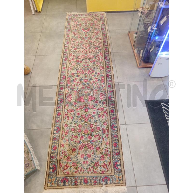 305X78 GUIDA KIRMAN ROSA BEIGE  | Mercatino dell'Usato Roma eur 1