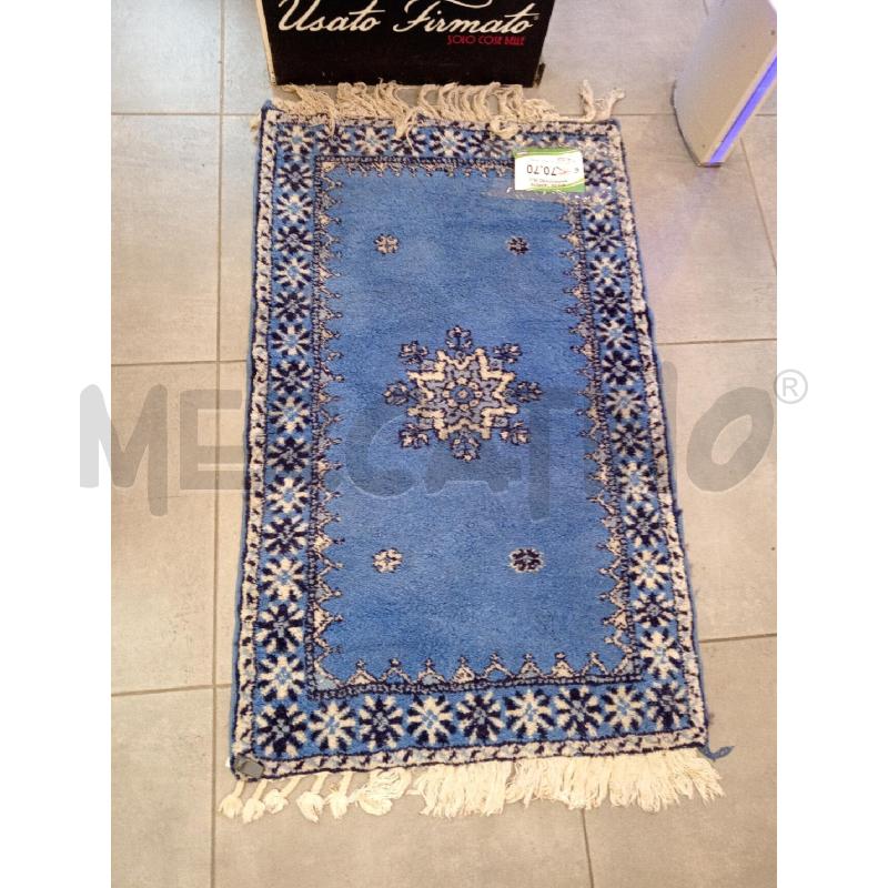 83X185 TAPPETO MARROCHINO BLU | Mercatino dell'Usato Roma eur 1