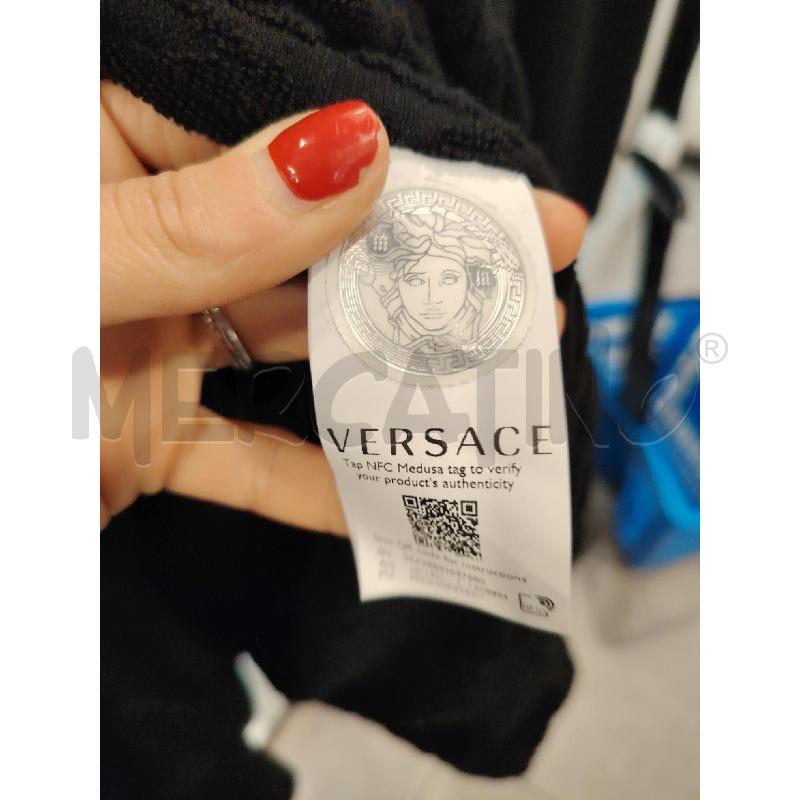 ACCAPPATOIO U VERSACE NERO INT LOGHI IN RILIEVO | Mercatino dell'Usato Roma eur 4