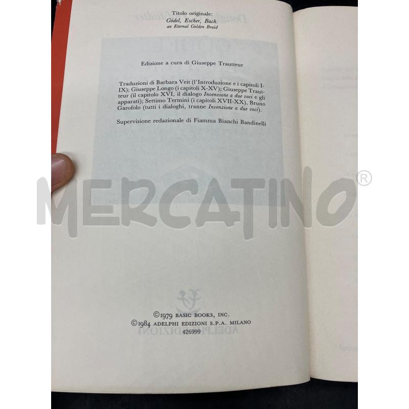 ADELPHI HOFSTADTER GODEL ESCHER BACH | Mercatino dell'Usato Roma eur 3
