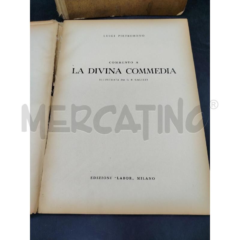 ALIGHIERI LA DIVINA COMMEDIA 1944+COMMENTO | Mercatino dell'Usato Roma eur 2